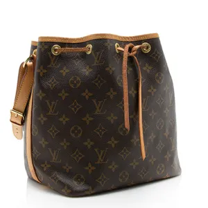 Louis Vuitton Monogram Canvas Petit Noe Shoulder Bag (SHF-qUiBgQ)