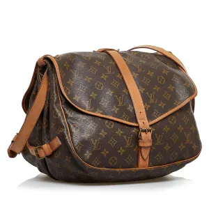 Louis Vuitton Monogram Saumur 35 (SHG-Hp526P)