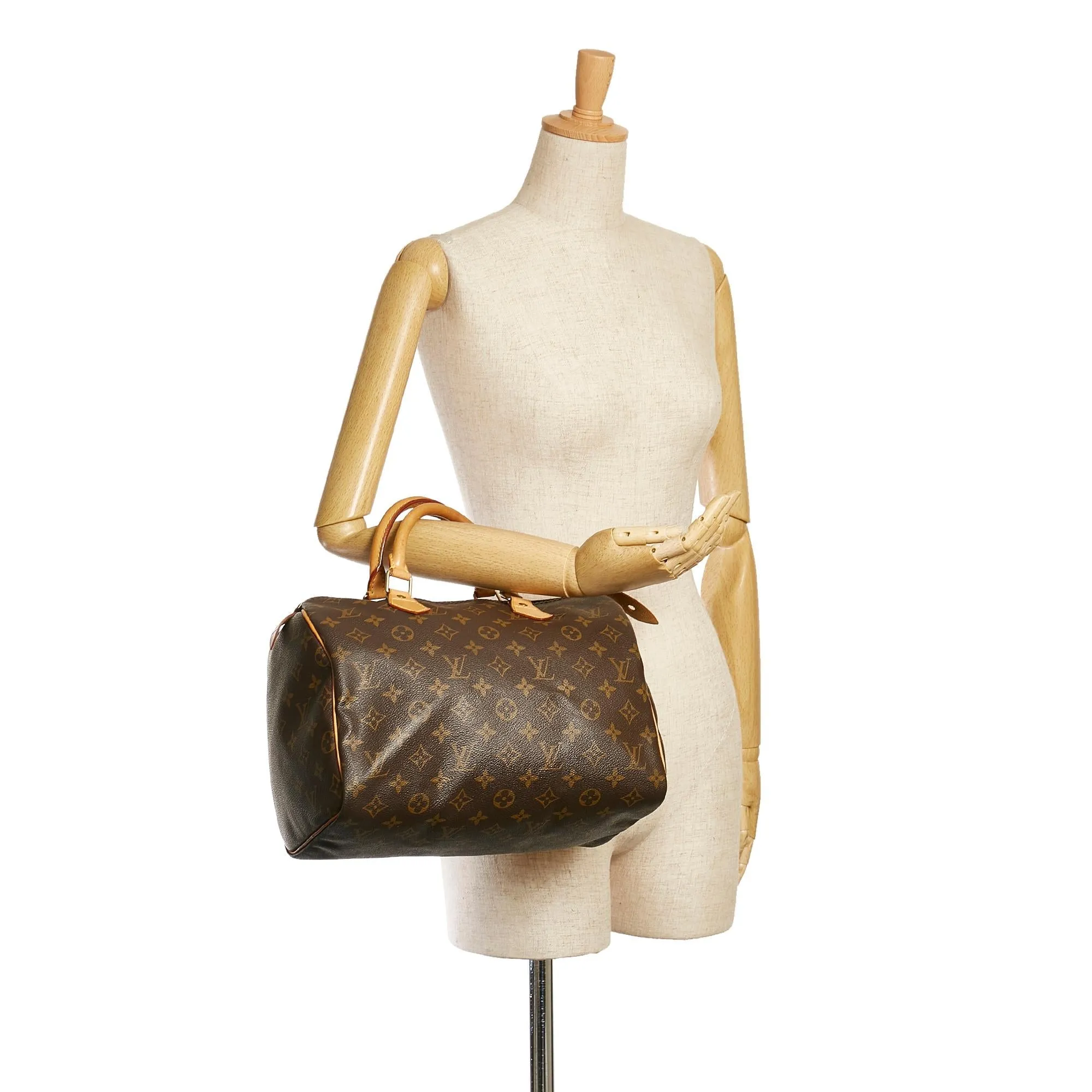 Louis Vuitton Monogram Speedy 30 (SHG-35183)