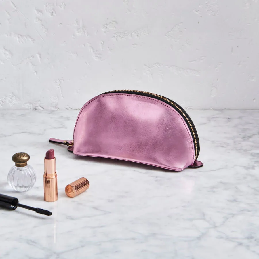 Lunar Leather Make-up Bag