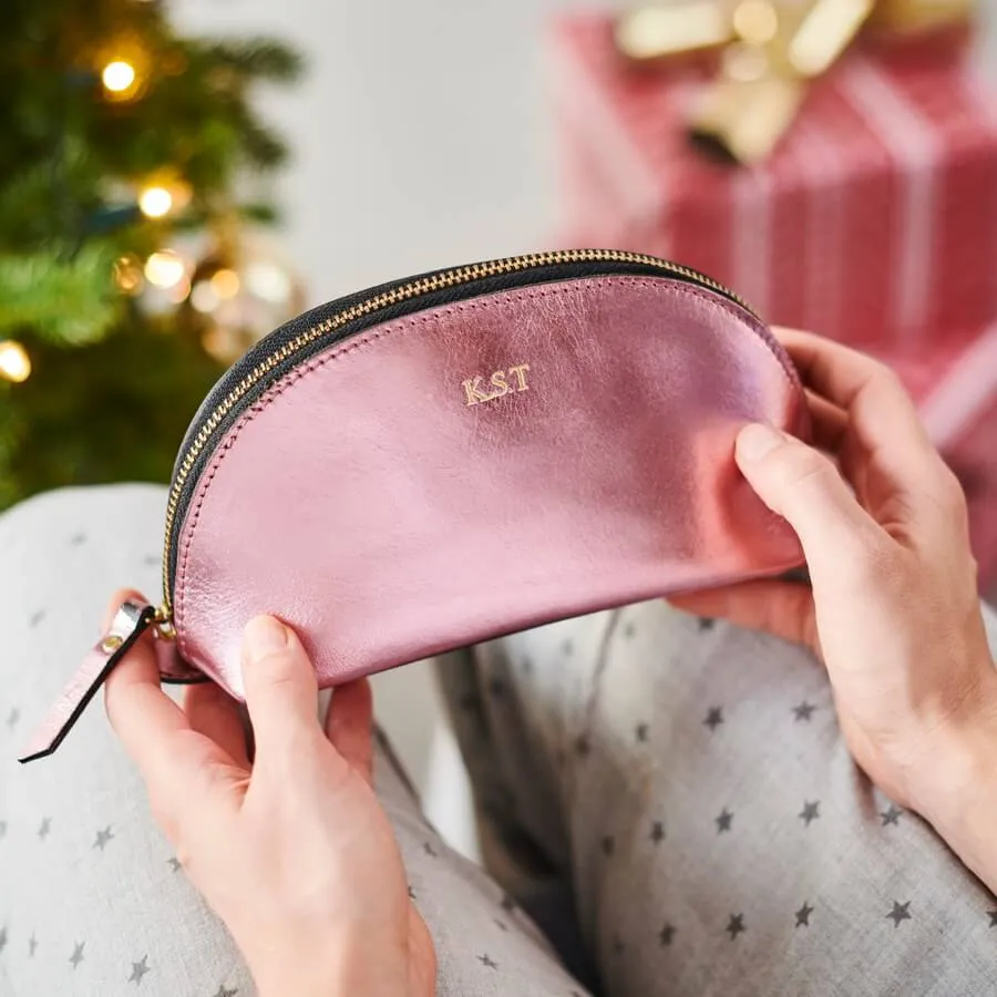 Lunar Leather Make-up Bag