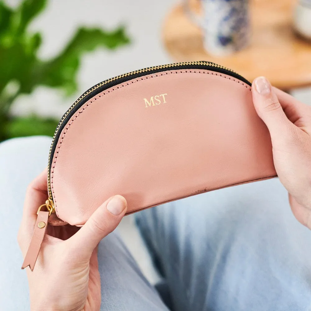 Lunar Leather Make-up Bag