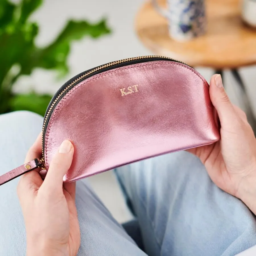 Lunar Leather Make-up Bag