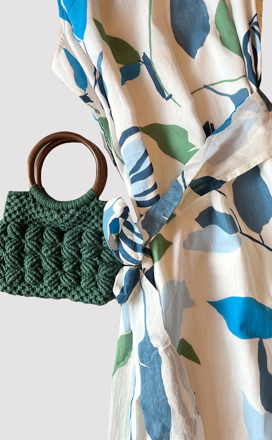 Macrame Mini Bag - Forest