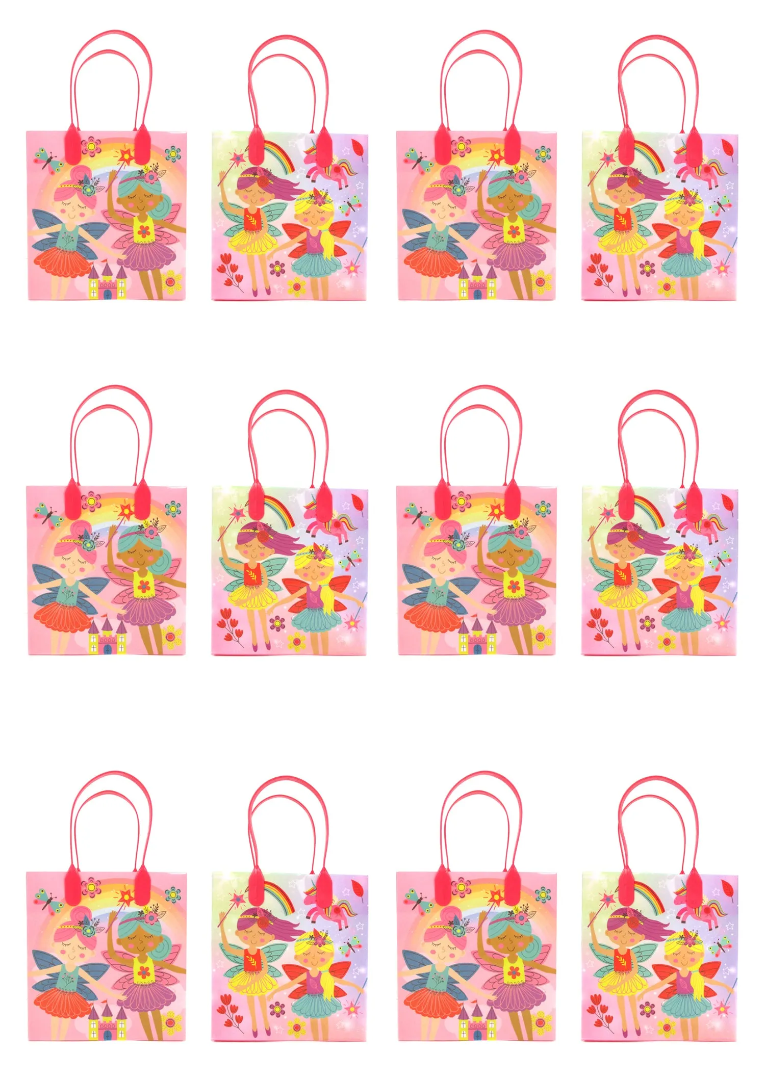 Magical Fairies Party Favor Treat Bags - Set of 6 or 12