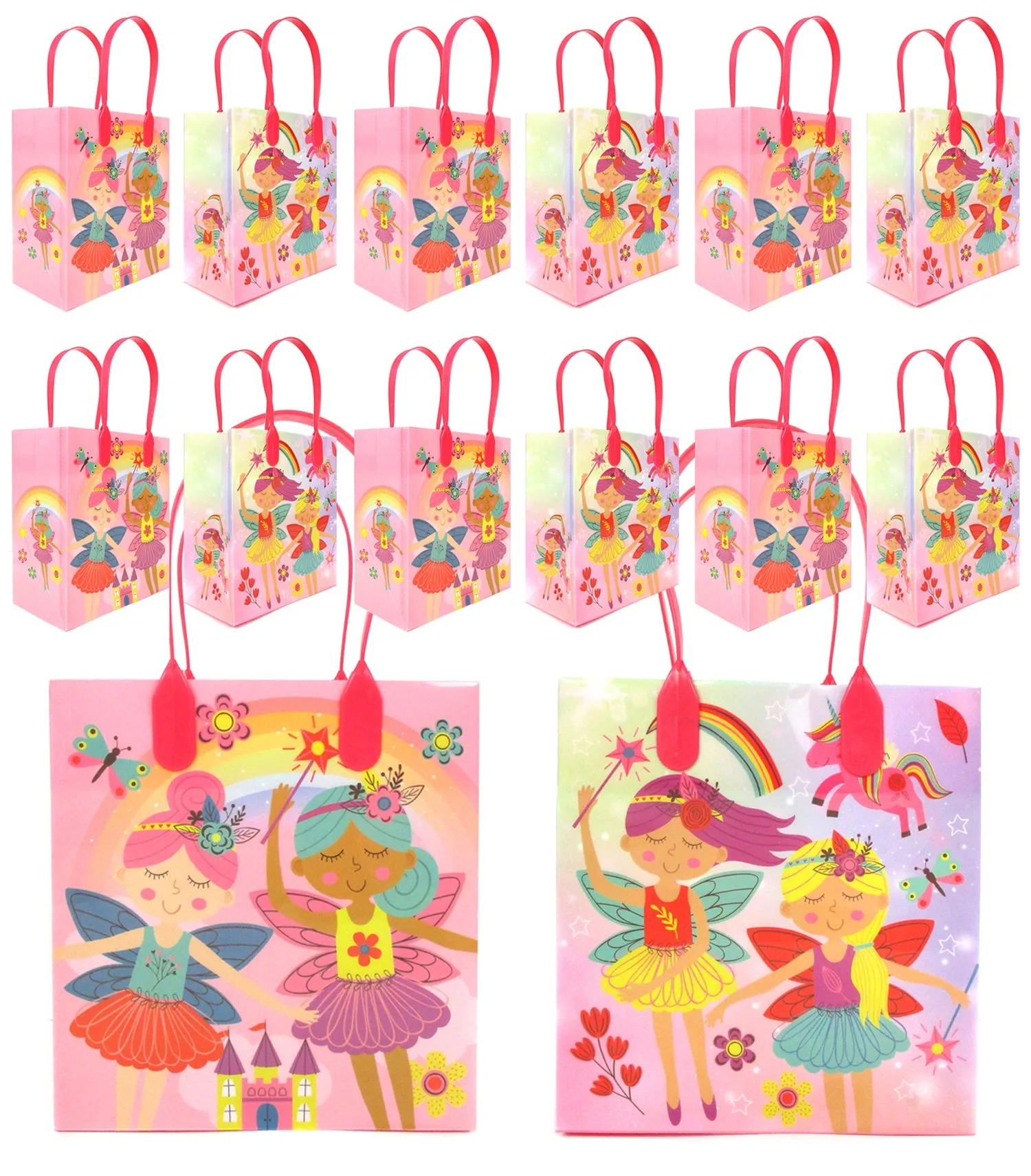 Magical Fairies Party Favor Treat Bags - Set of 6 or 12
