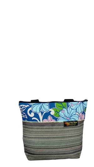 Med Mesh Tote Bag Floral Polu Long Strap