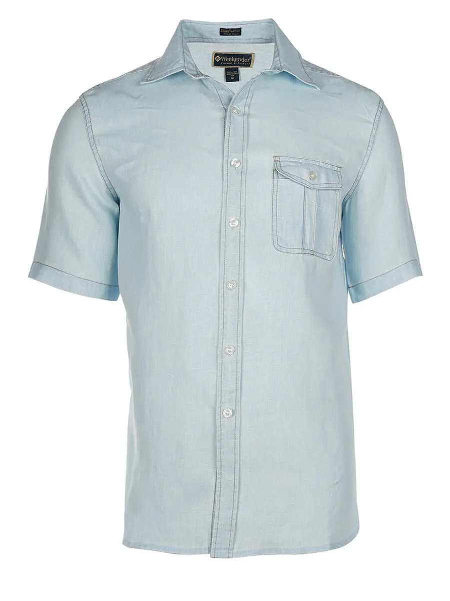 Men's Linen Shirt - Hana Short Sleeve