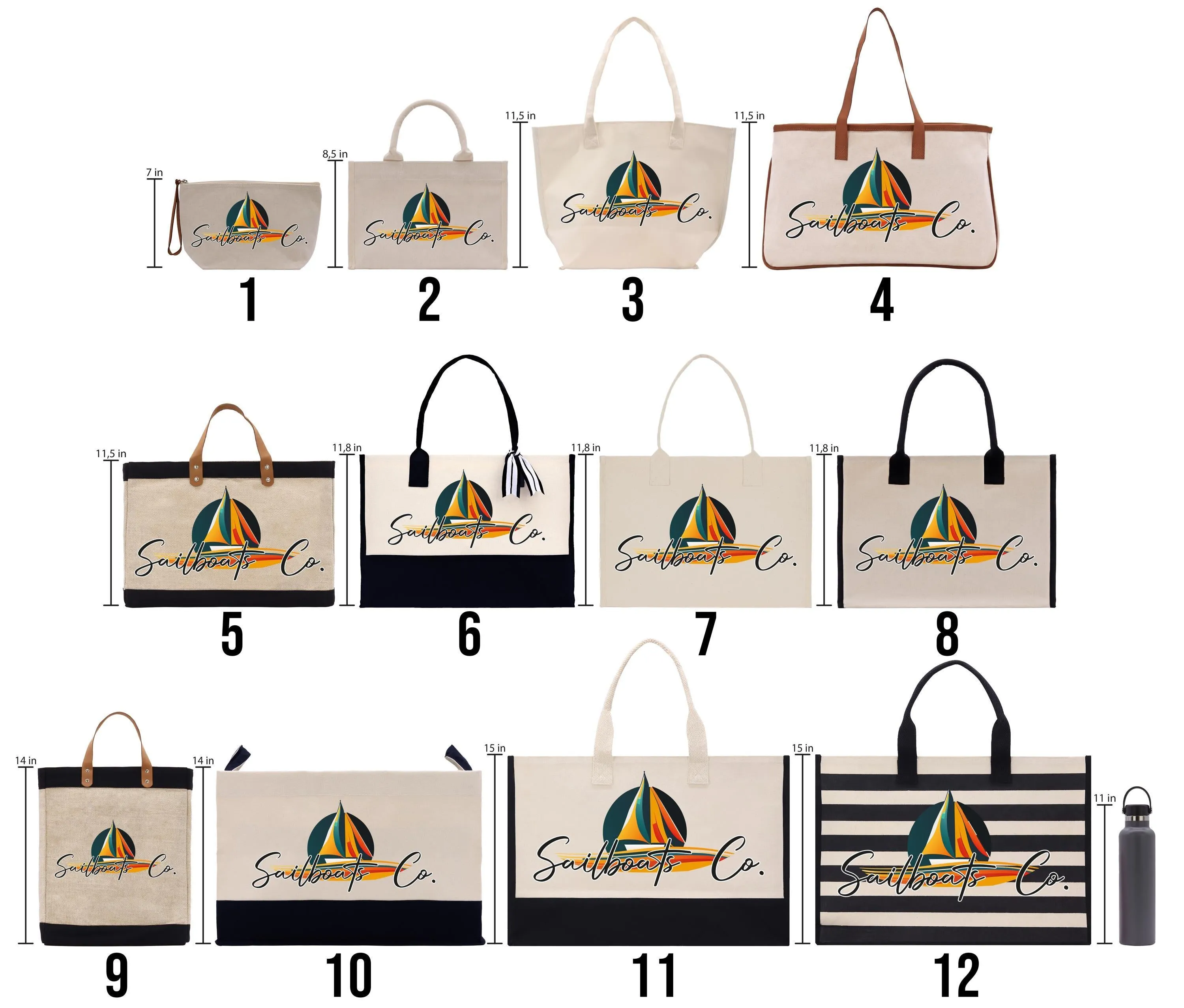 Mexico Cotton Canvas Tote Bag Cancun Trip Bag Mexico Wedding Welcome Bag Party Favor Bags (MXTB1001)
