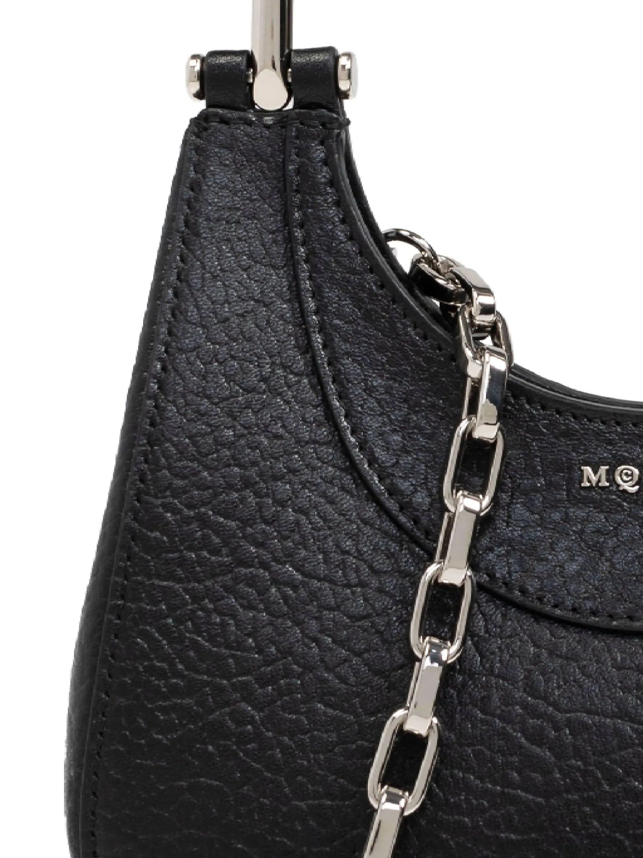 Mini T-bar Black Leather Bag