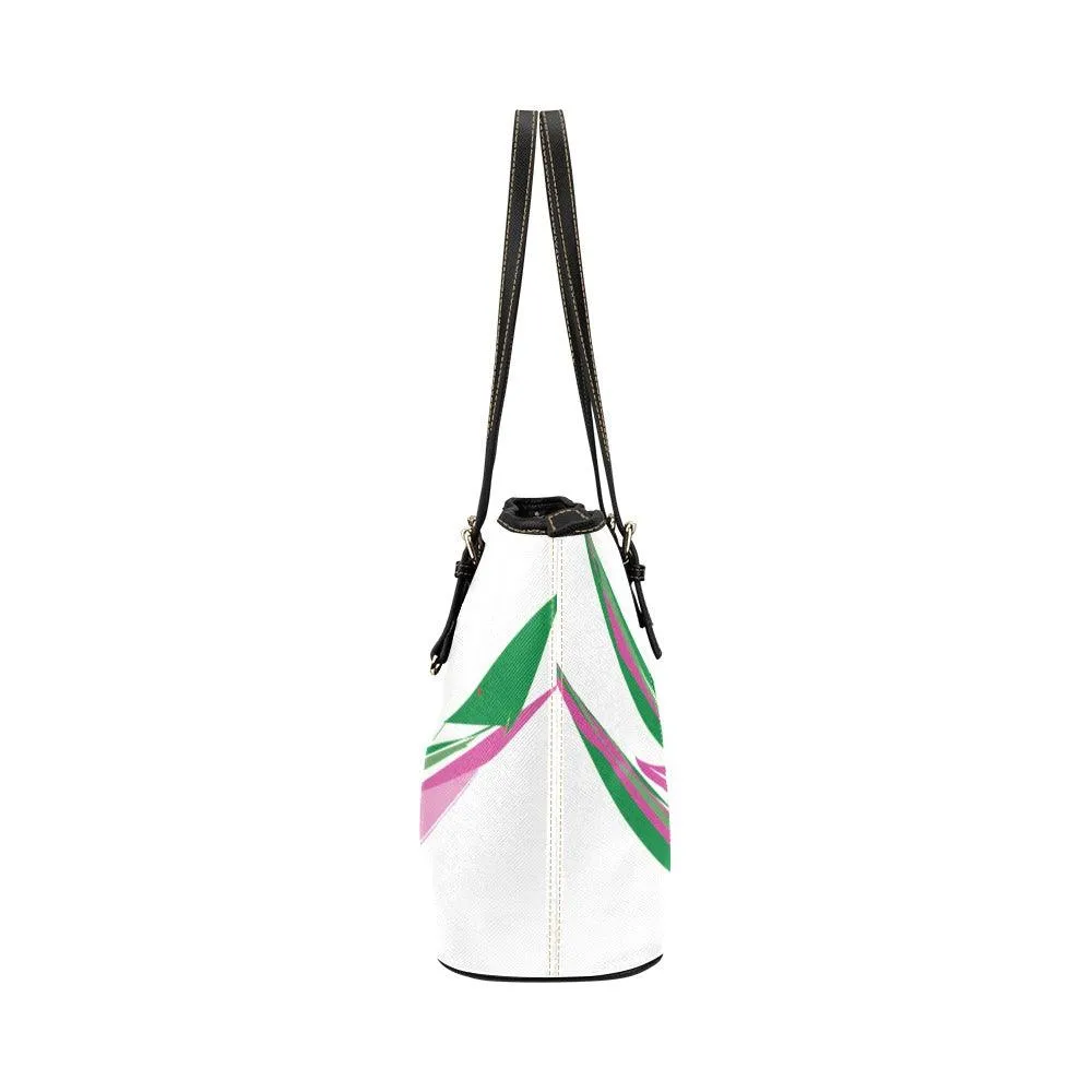 Miniaday Designs Pink Pineapple Handbag/PU Leather Tote Bag (Model 1651)