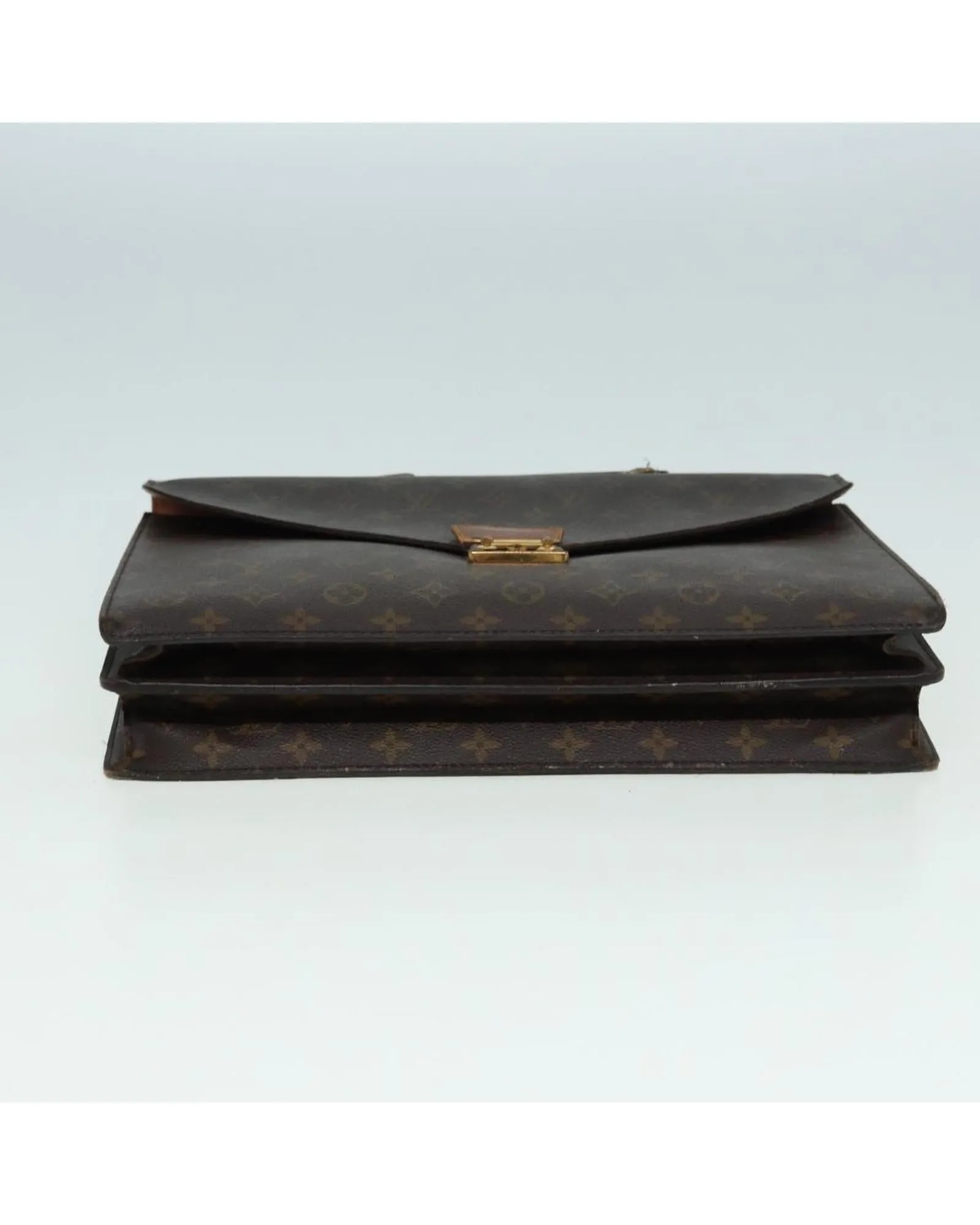 Monogram Canvas Briefcase with Classic Design