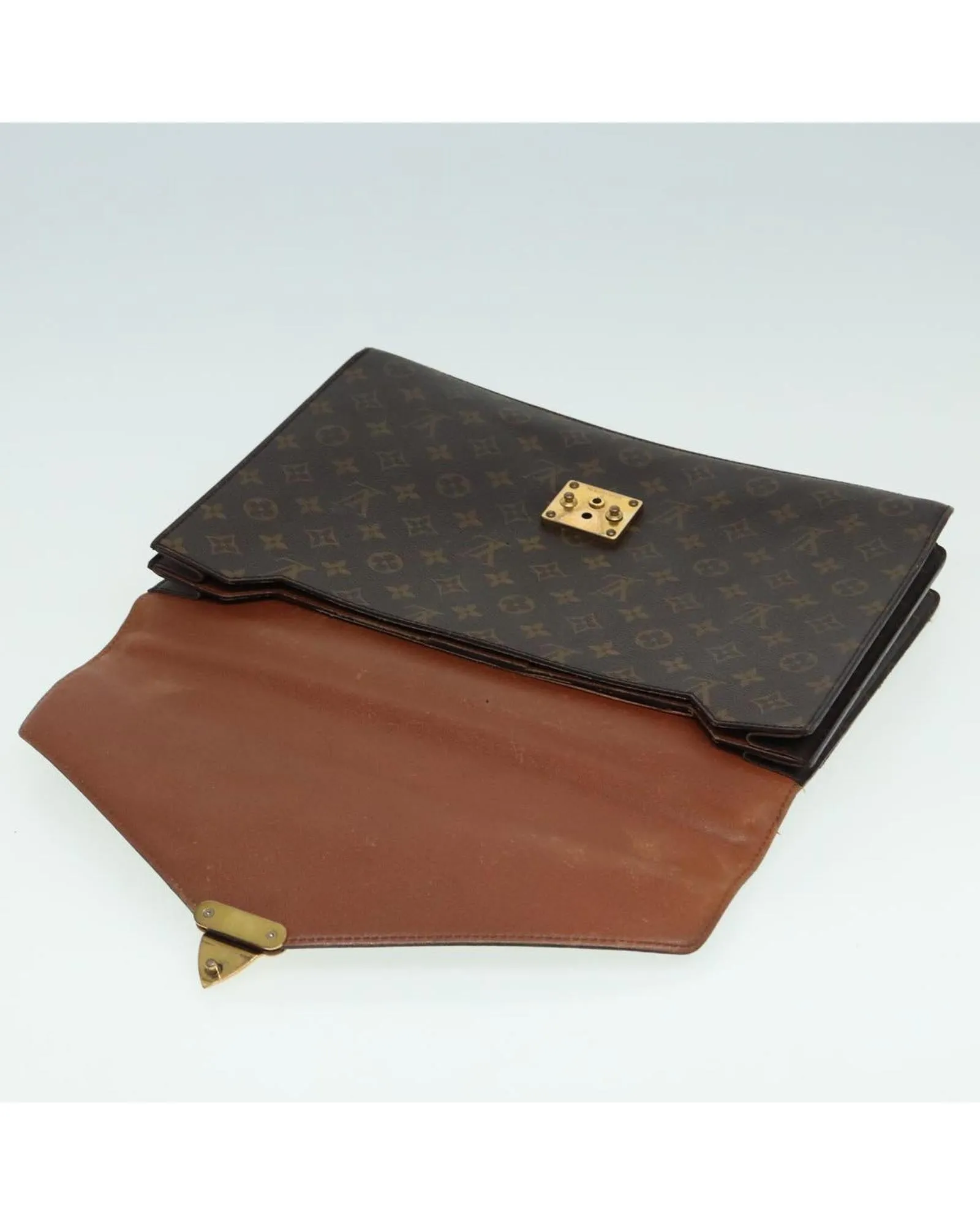 Monogram Canvas Briefcase with Classic Design