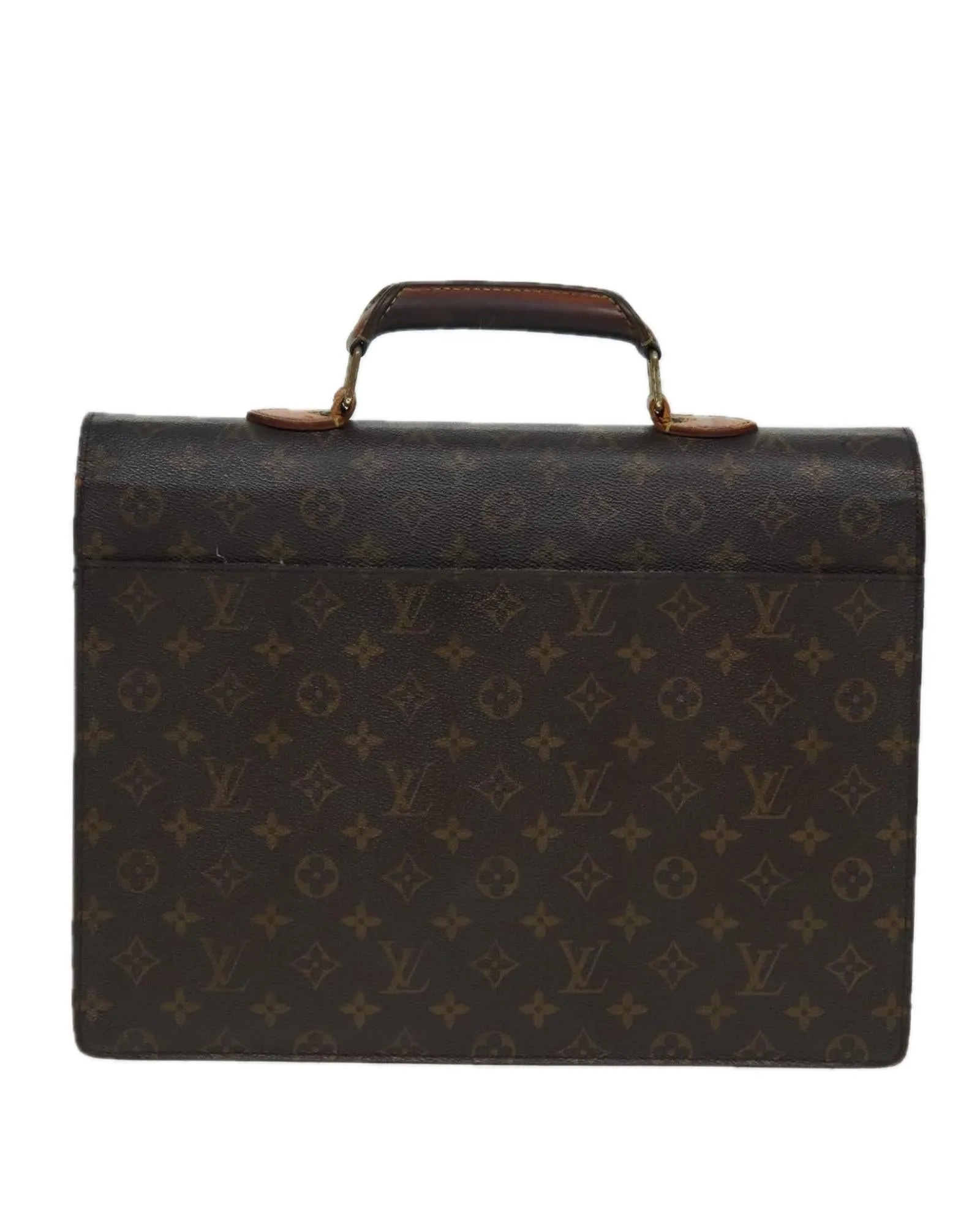 Monogram Canvas Briefcase with Classic Design