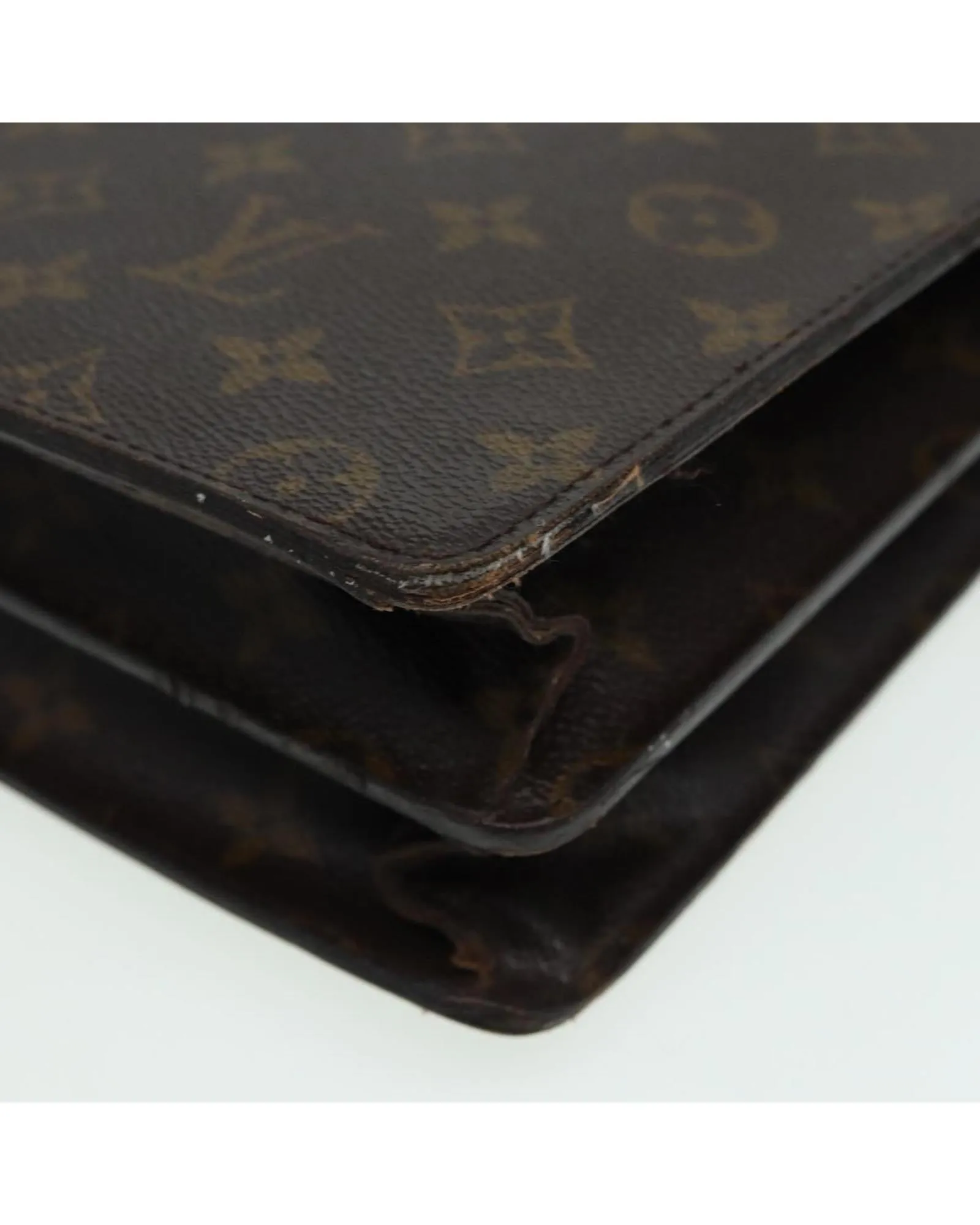 Monogram Canvas Briefcase with Classic Design