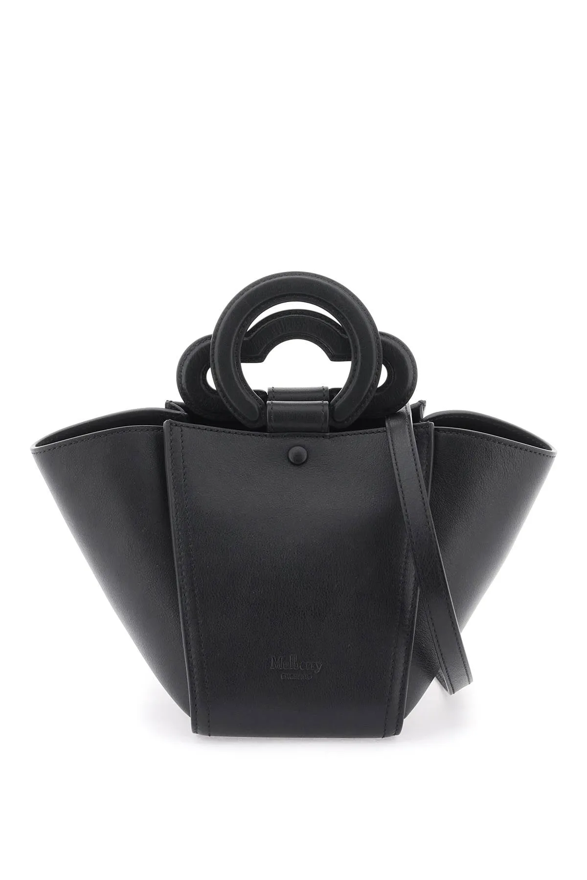 Mulberry 'mini rider's top handle' smooth leather bag