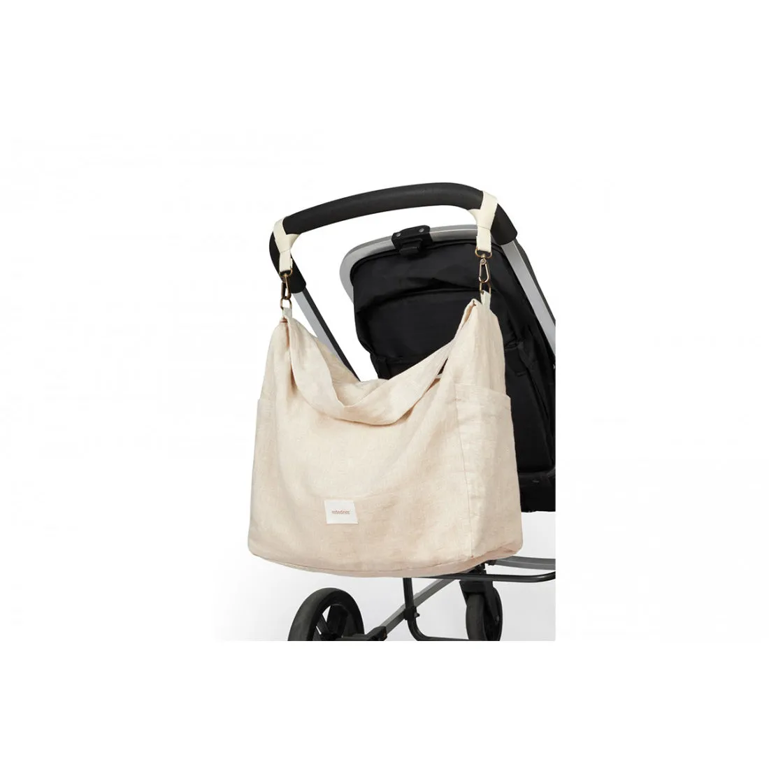nobodinoz Lin Français Stroller Bag Greige
