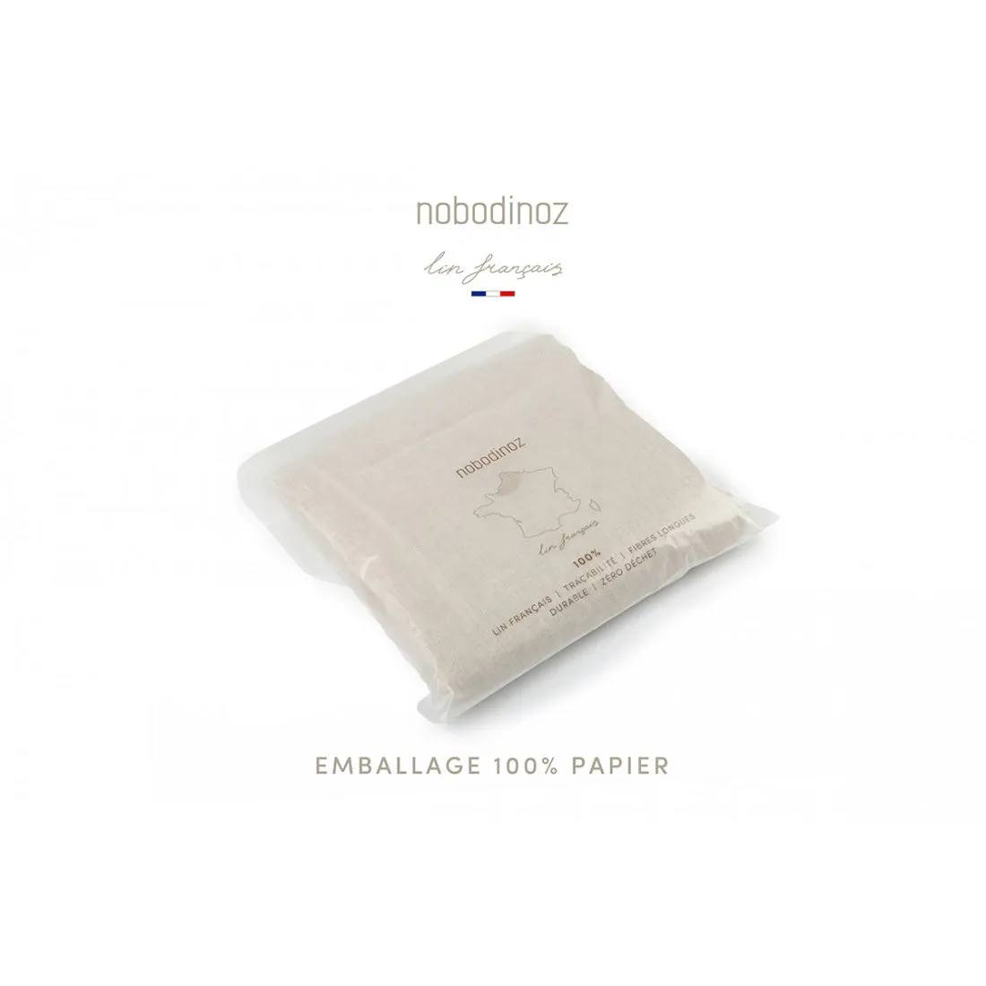 nobodinoz Lin Français Stroller Bag Greige