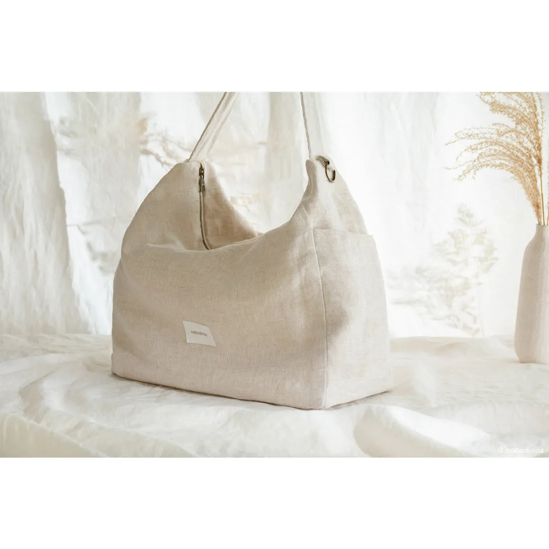 nobodinoz Lin Français Stroller Bag Greige