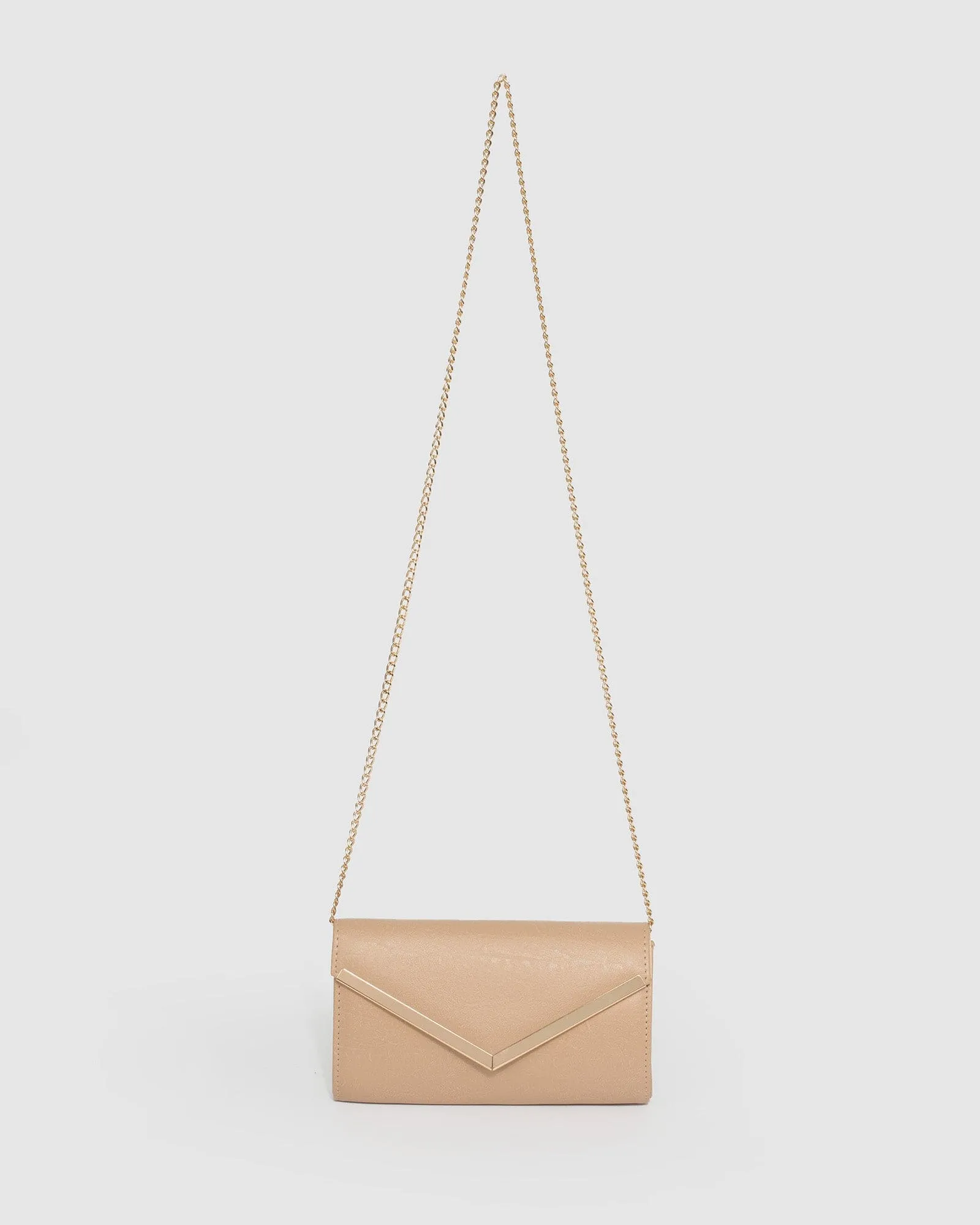 Nude Cindy Evening Clutch Bag
