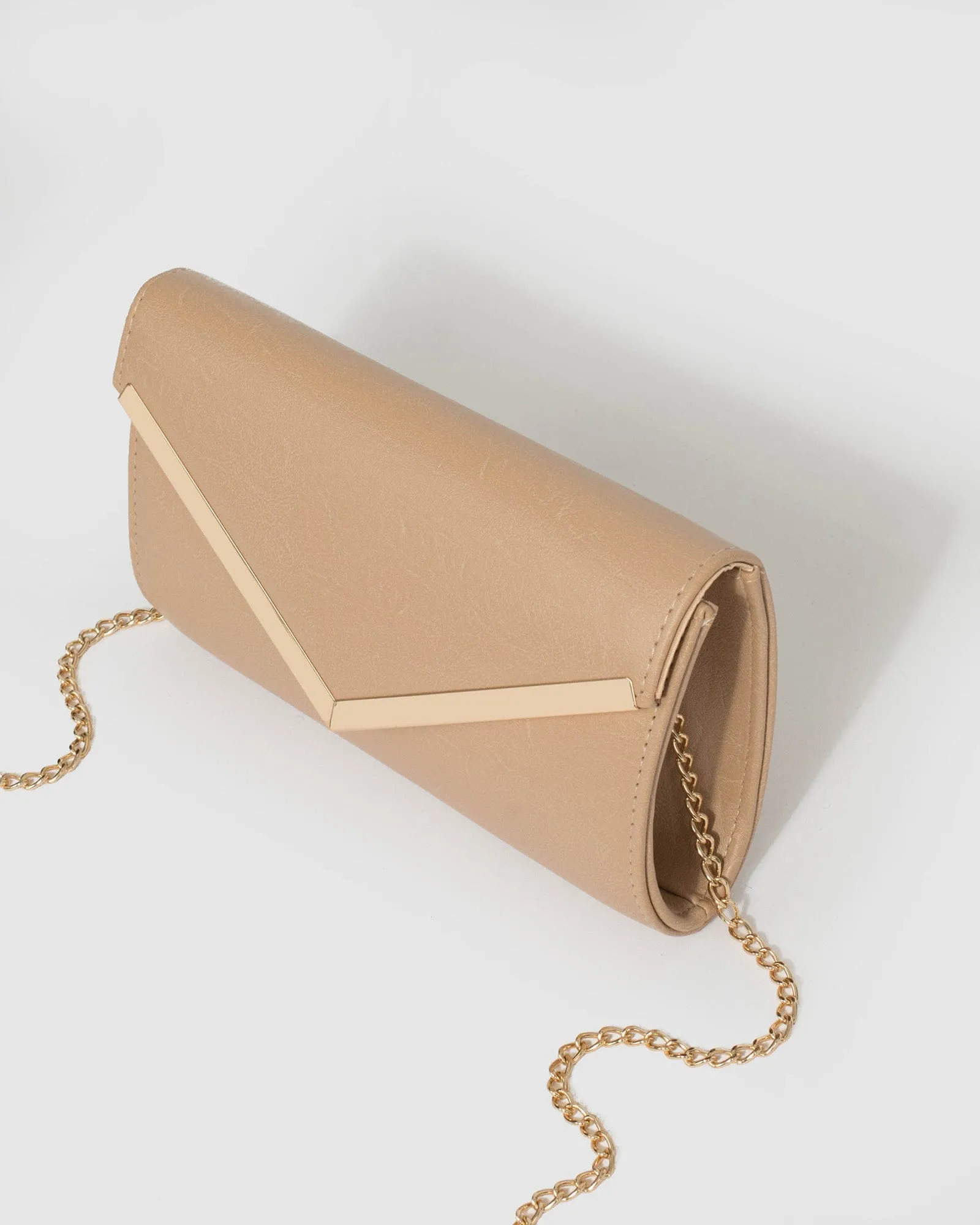 Nude Cindy Evening Clutch Bag