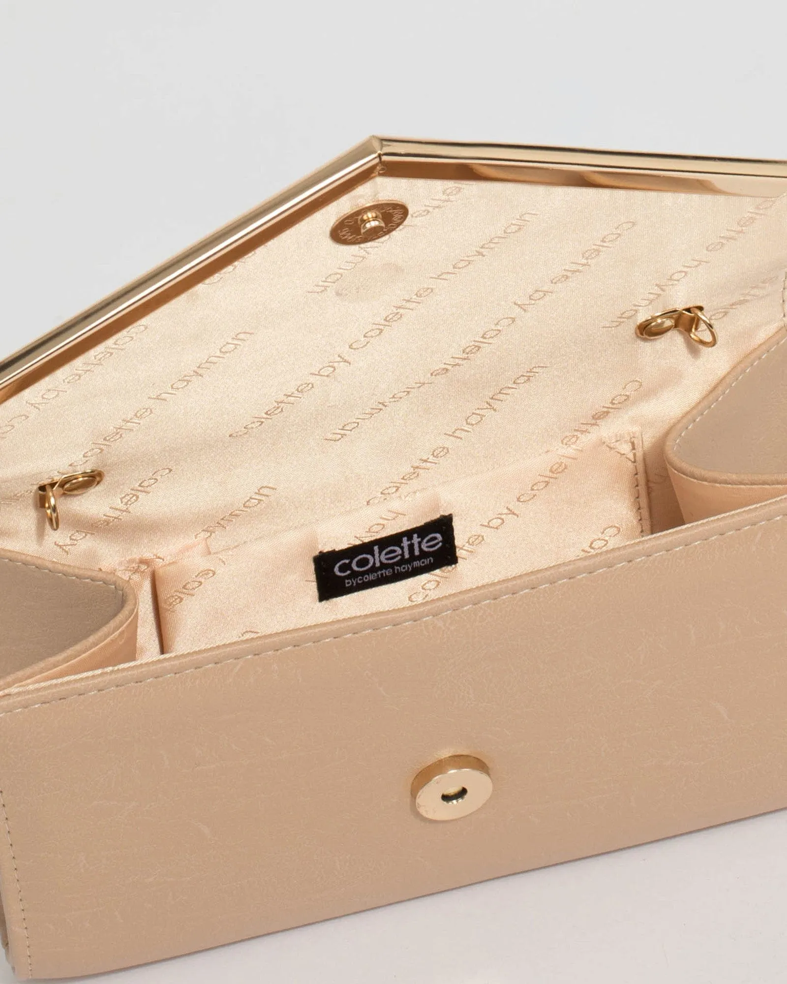 Nude Cindy Evening Clutch Bag