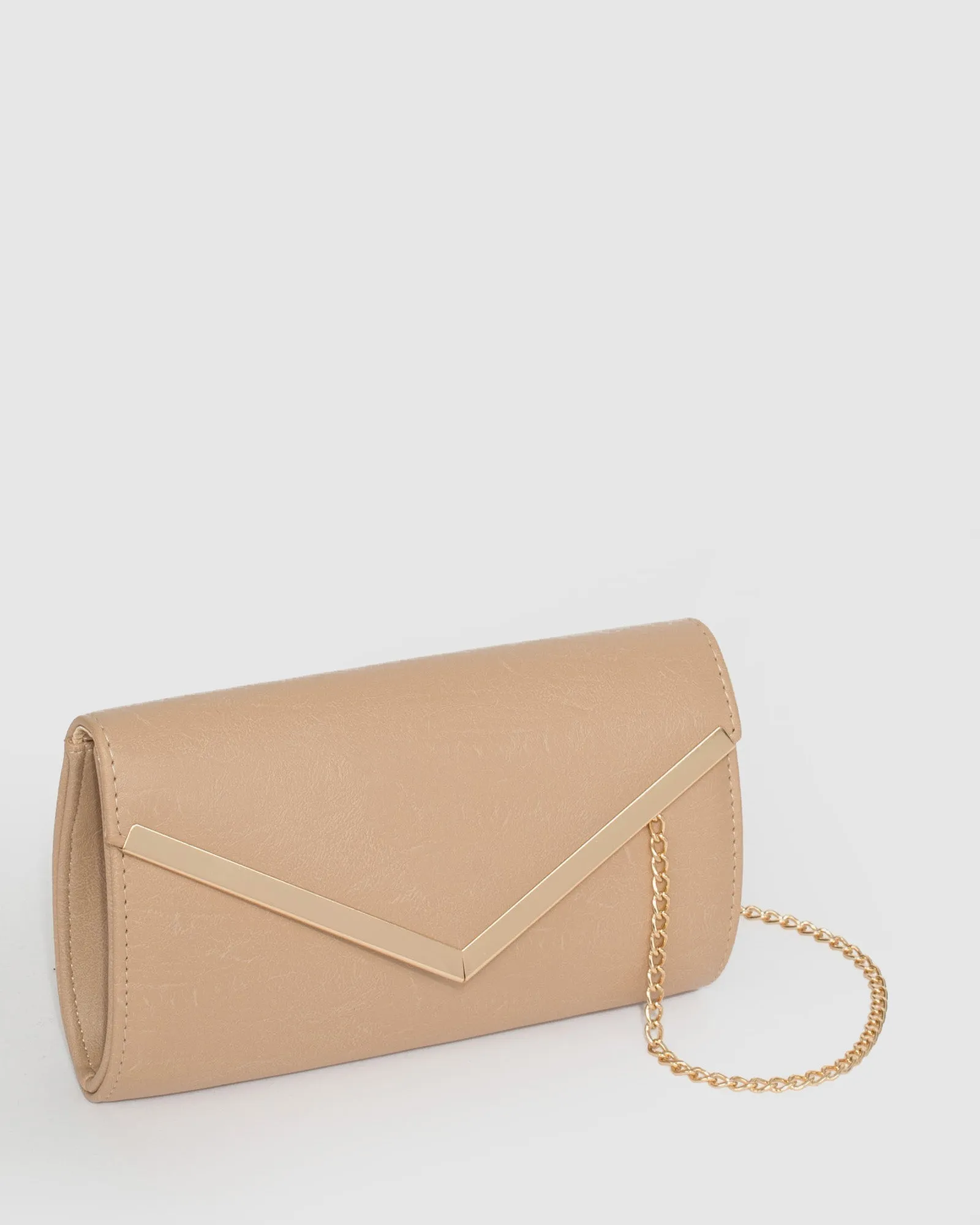 Nude Cindy Evening Clutch Bag