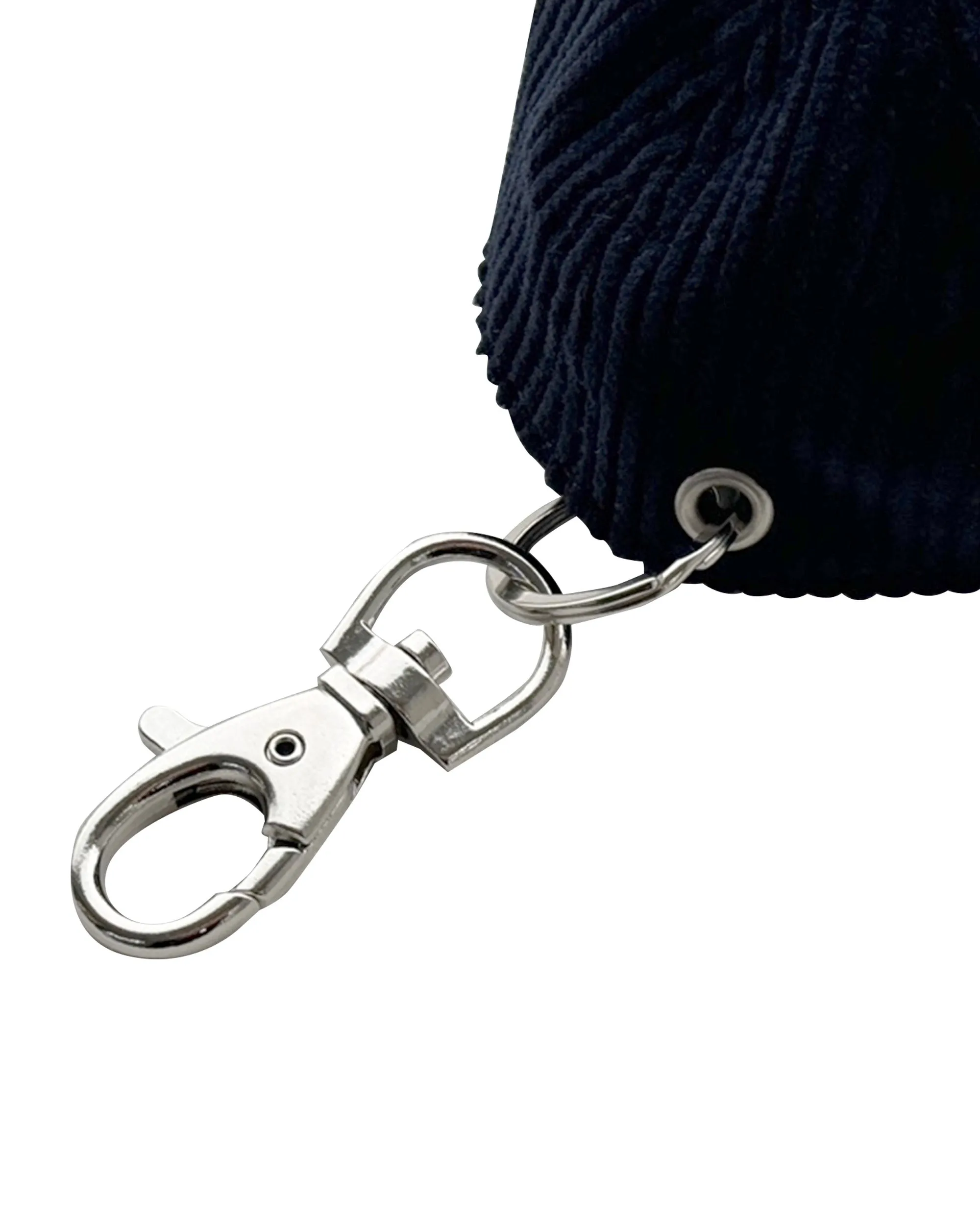 NYLORA CORDUROY CAP KEYRING NAVY