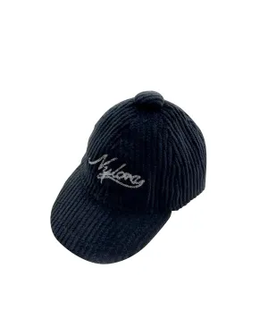 NYLORA CORDUROY CAP KEYRING NAVY