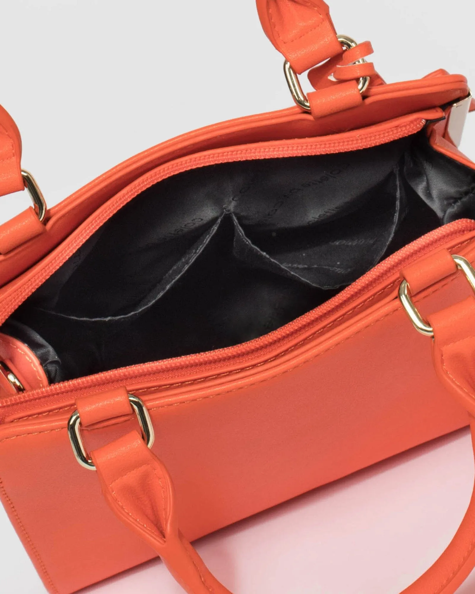 Orange Sia Mini Tag Tote Bag