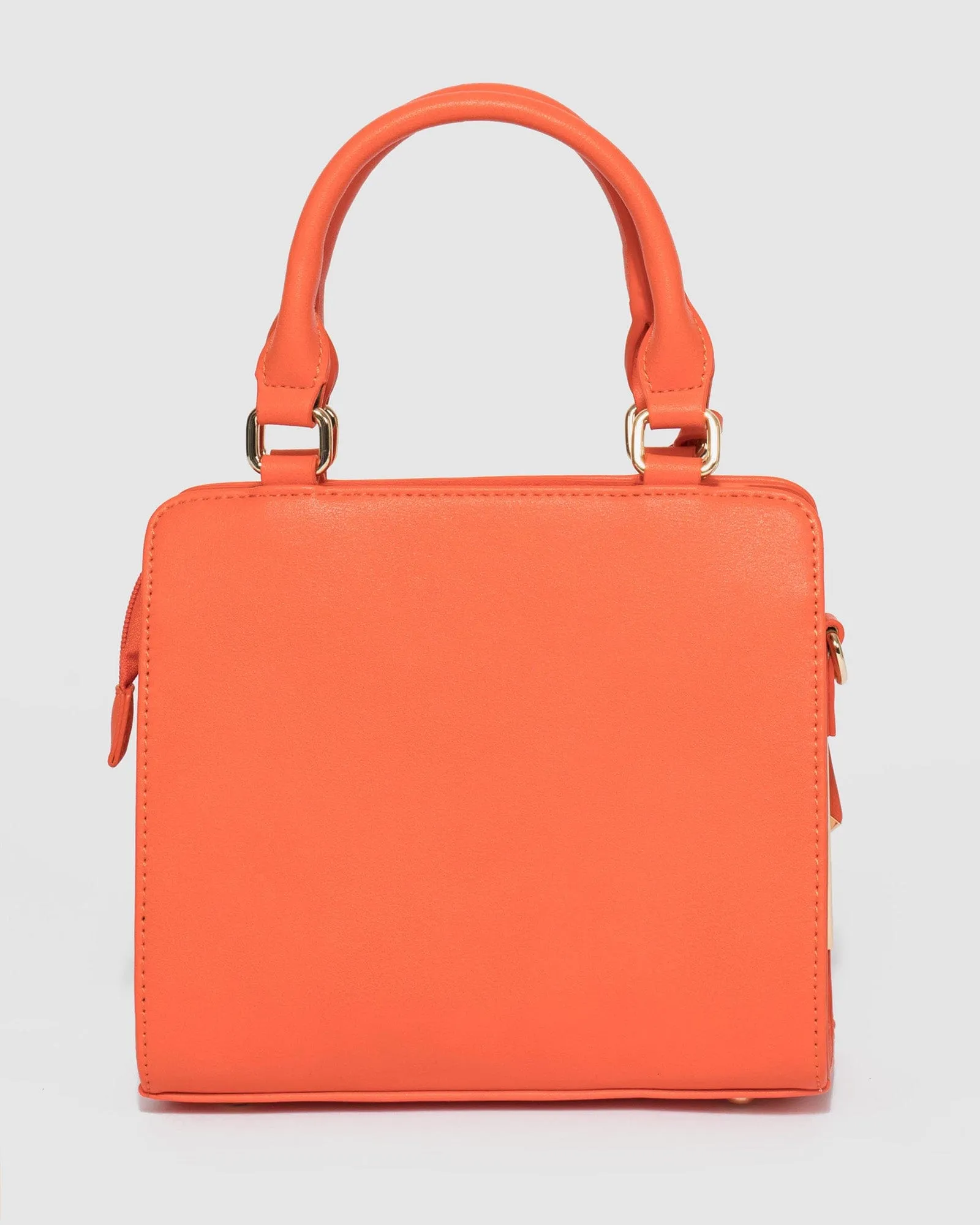 Orange Sia Mini Tag Tote Bag