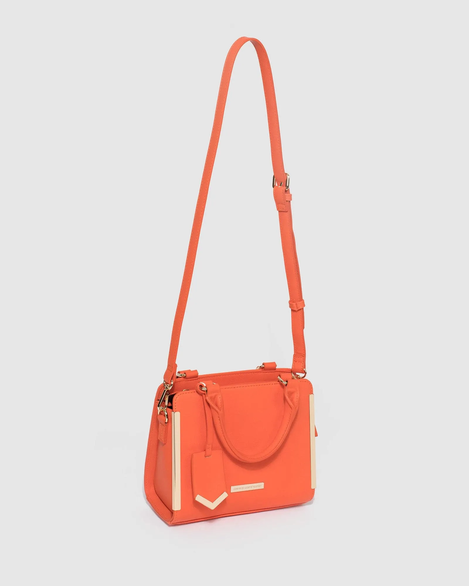 Orange Sia Mini Tag Tote Bag