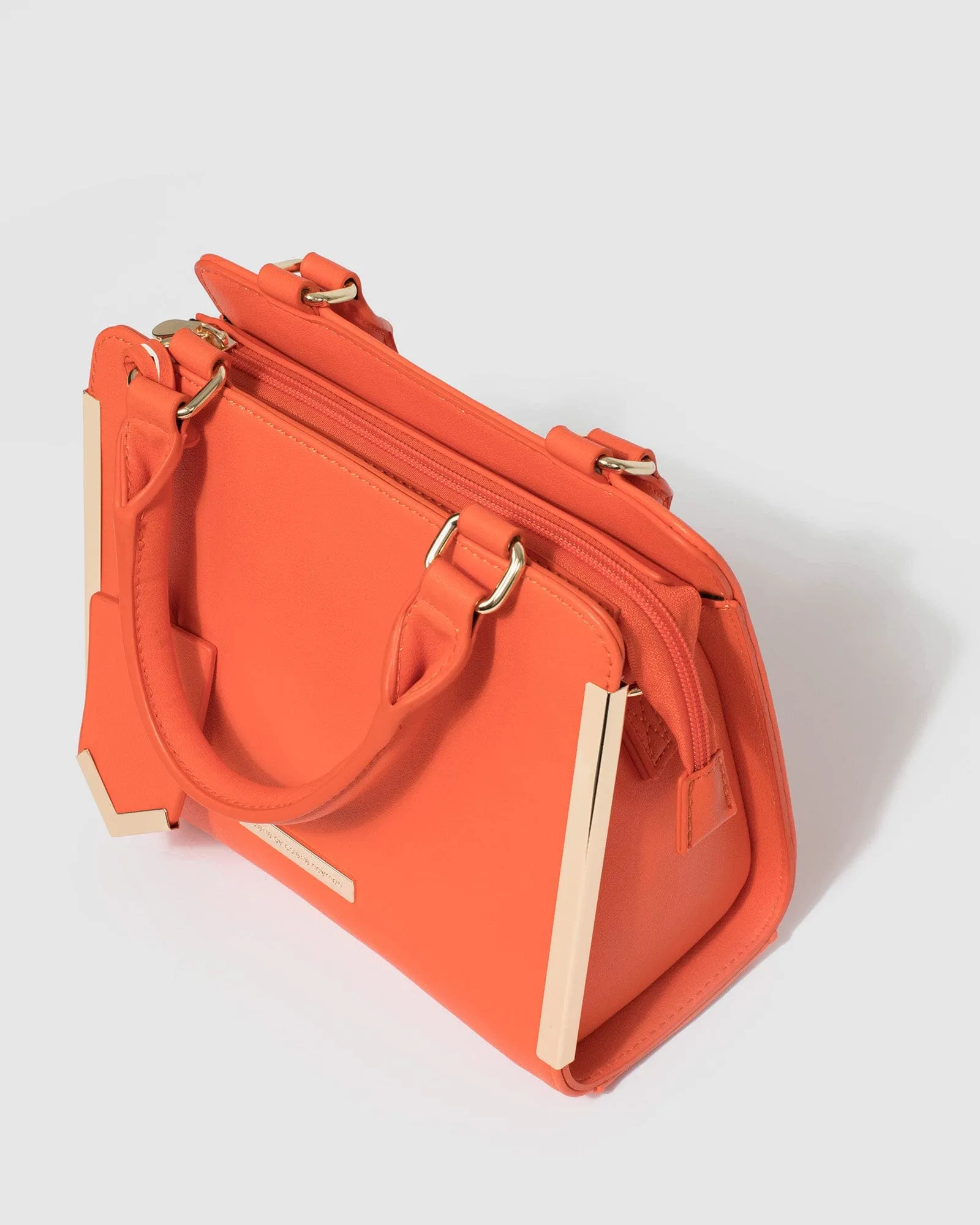 Orange Sia Mini Tag Tote Bag