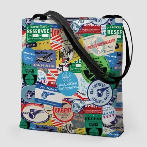 Pan Am Stickers - Tote Bag