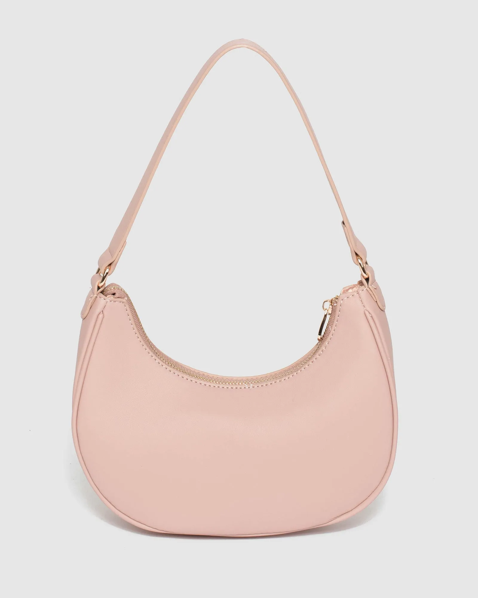Pink Jasmin Crescent Bag