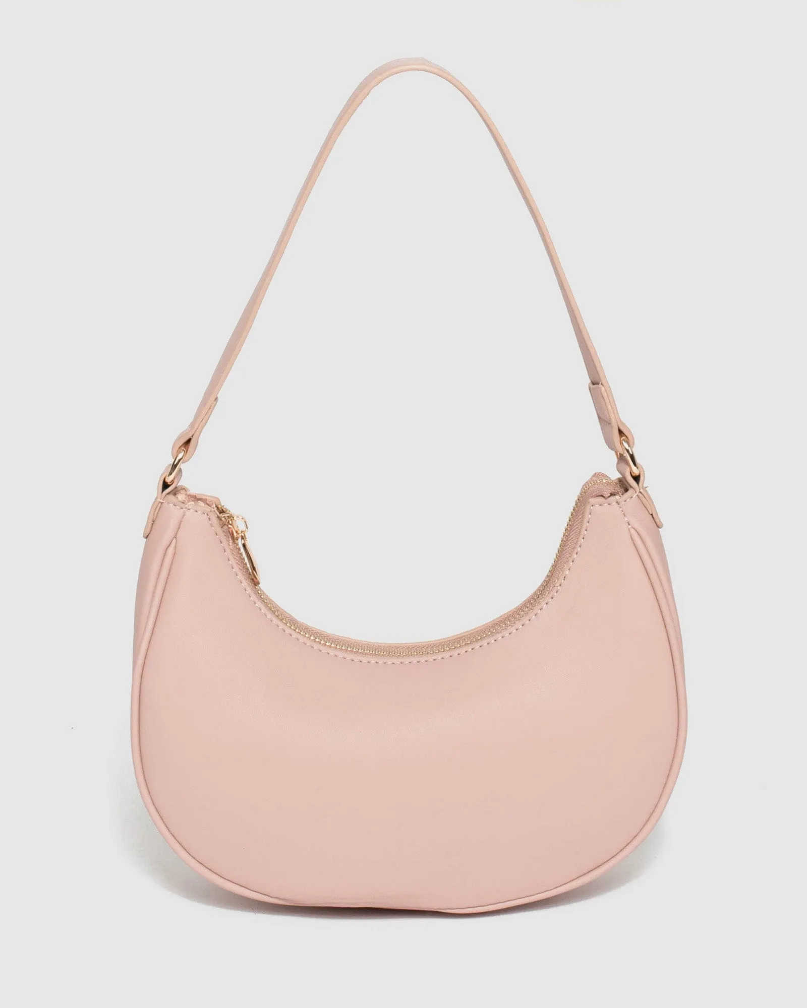 Pink Jasmin Crescent Bag