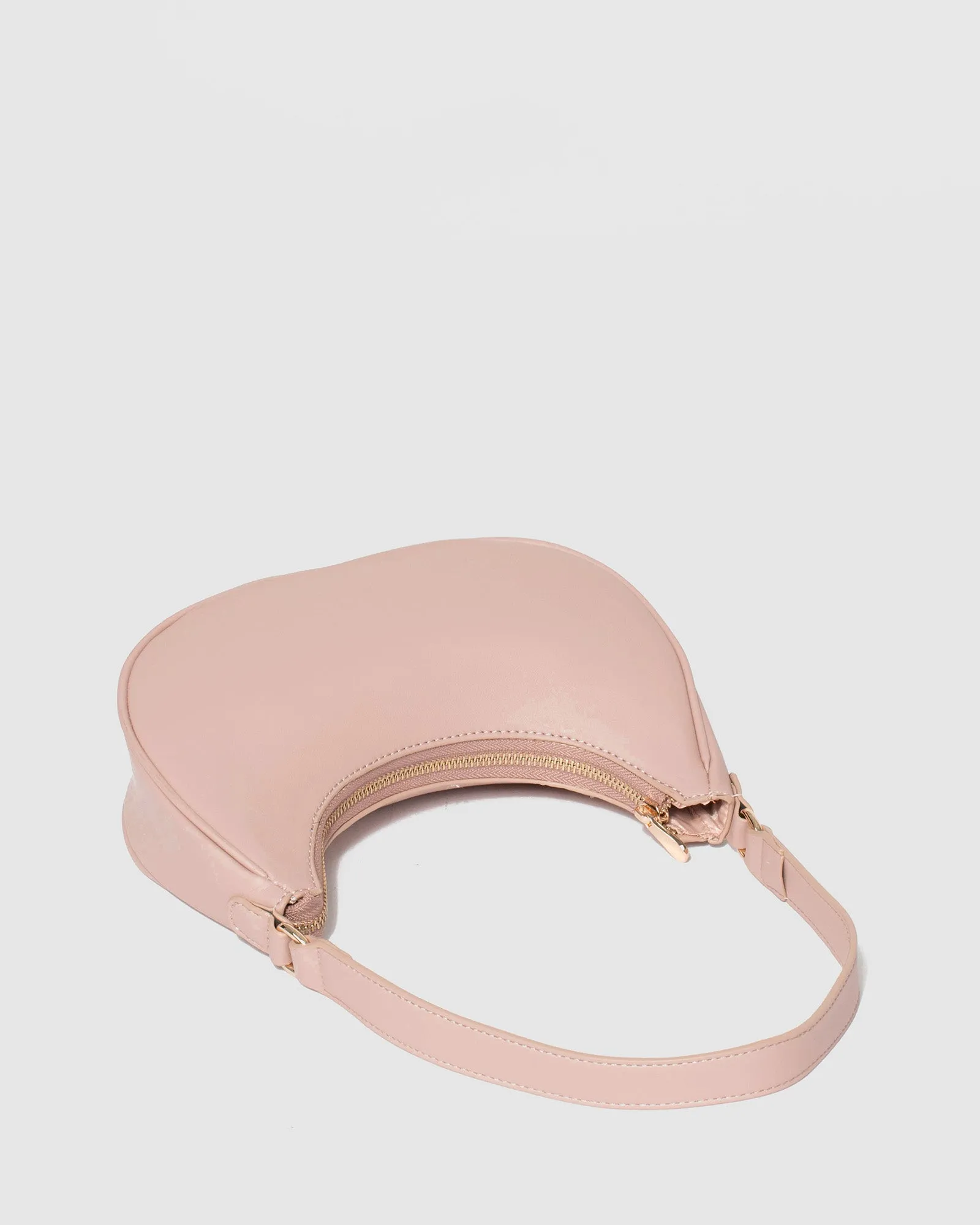 Pink Jasmin Crescent Bag
