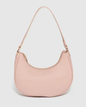 Pink Jasmin Crescent Bag