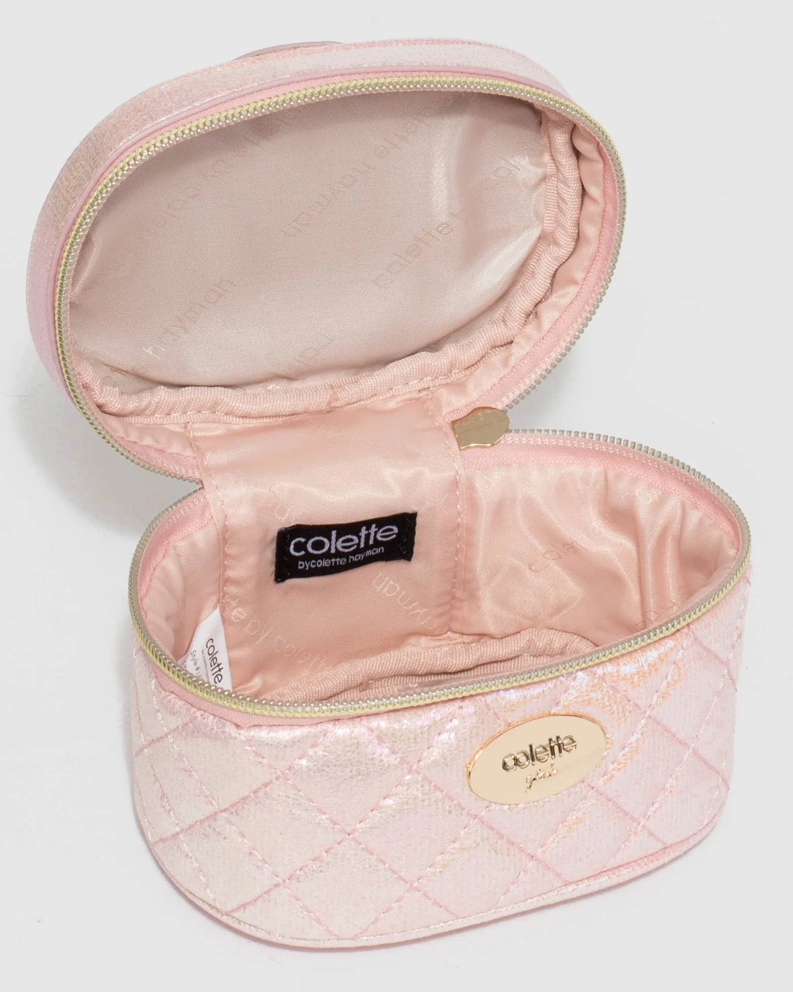 Pink Kids Quilted Cosmetic Case