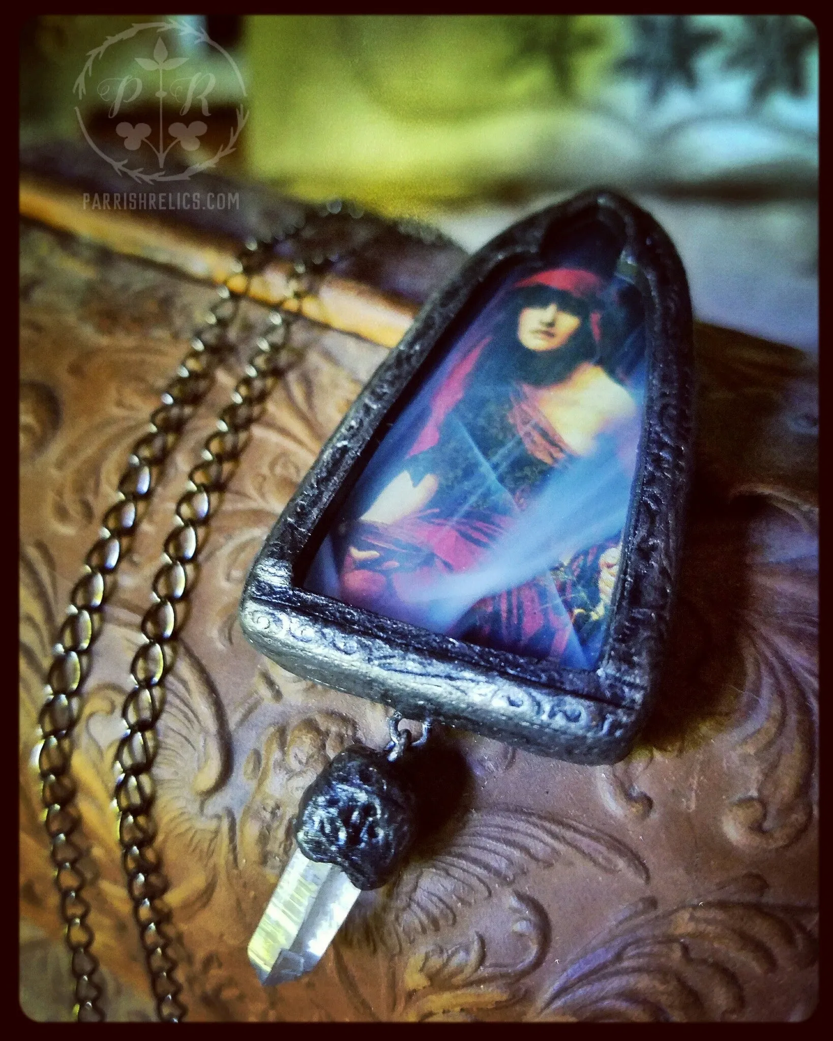Priestess of Delphi ~ Quartz Crystal Amulet Necklace
