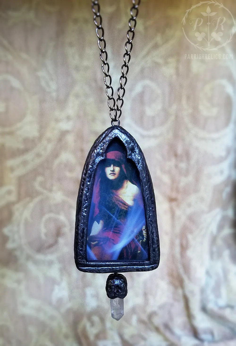 Priestess of Delphi ~ Quartz Crystal Amulet Necklace