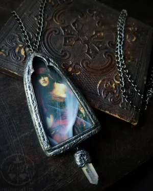 Priestess of Delphi ~ Quartz Crystal Amulet Necklace