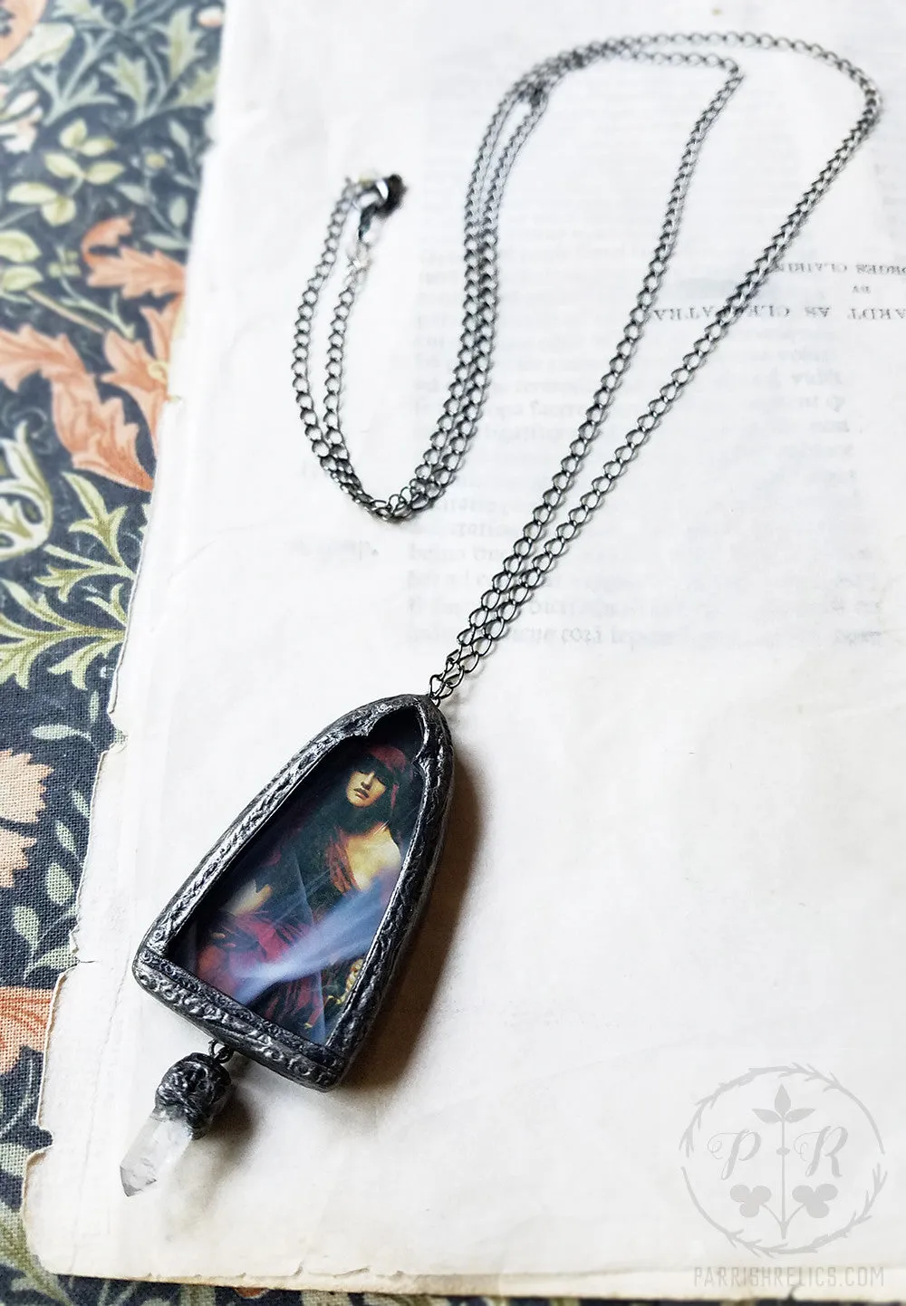 Priestess of Delphi ~ Quartz Crystal Amulet Necklace