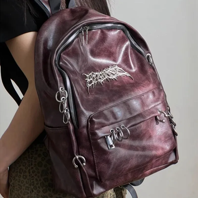 Punk Gothic Backpack Y2k Aesthetic Trendy & Vintage