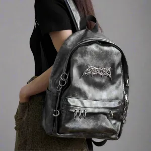 Punk Gothic Backpack Y2k Aesthetic Trendy & Vintage