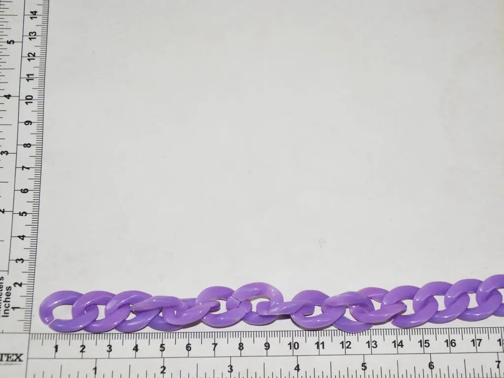 Purple Circular Acrylic Chains