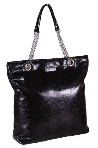 Python Snake Embossed Faux Leather Shoulder Bag