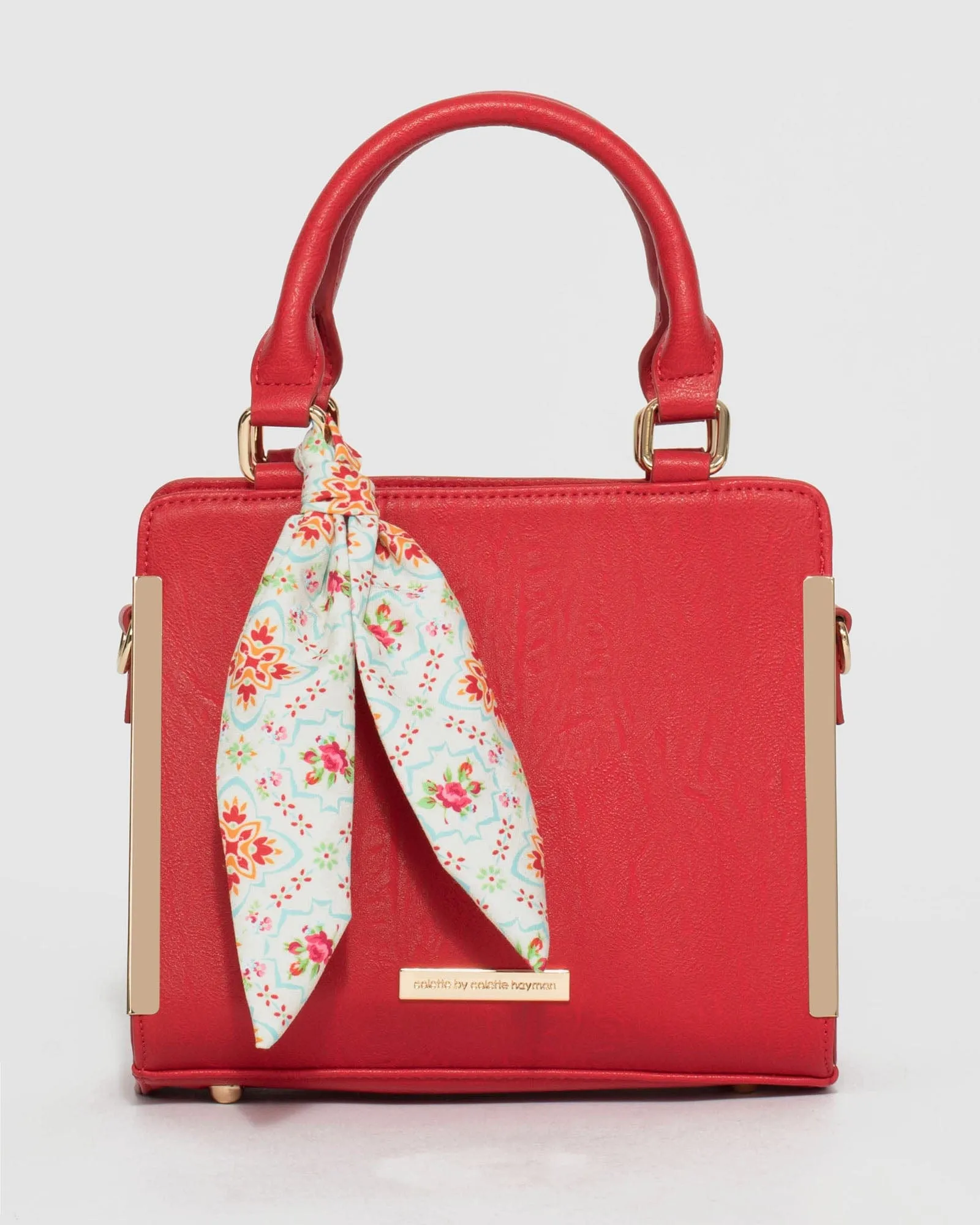 Red Sia Scarf Mini Tote Bag