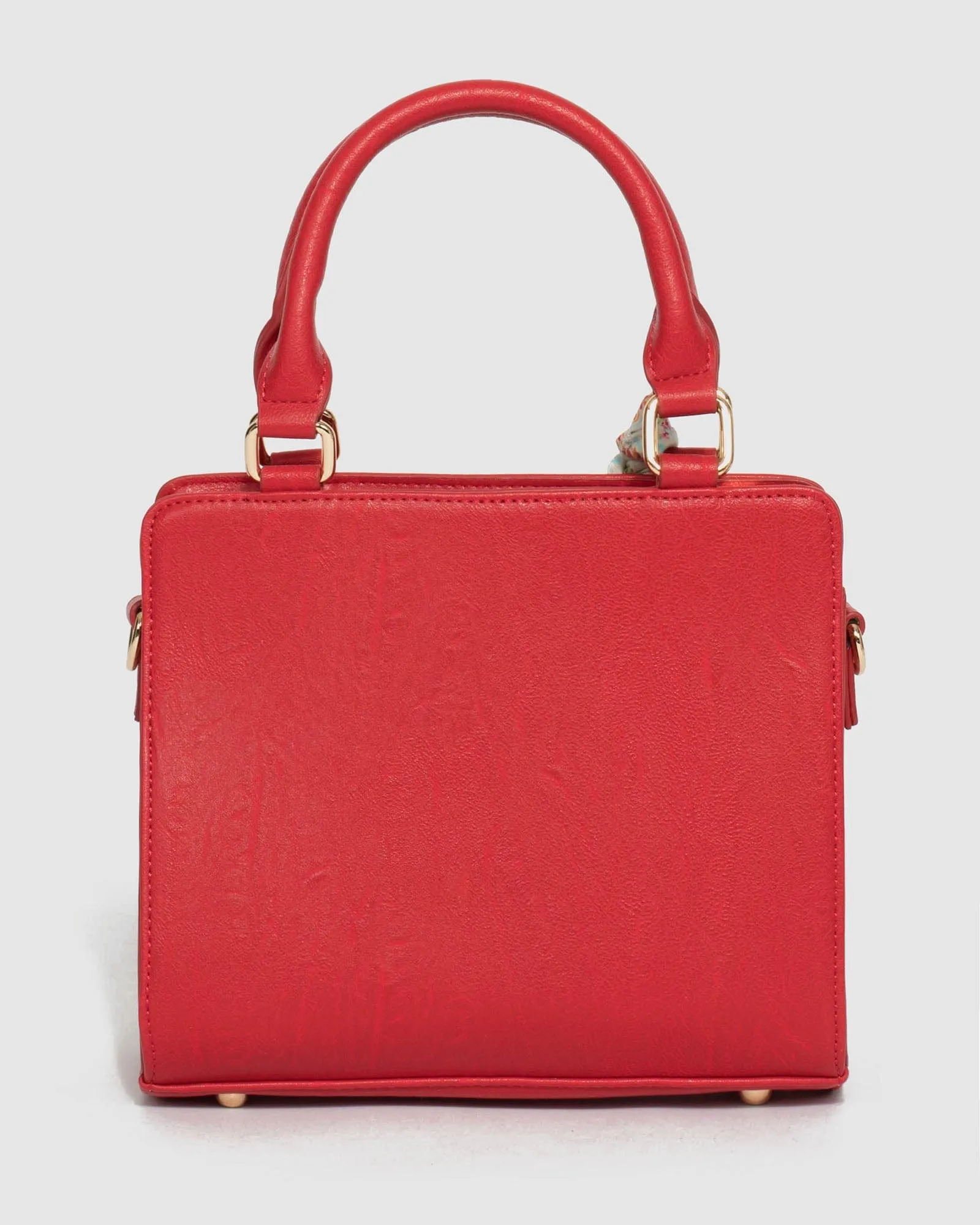 Red Sia Scarf Mini Tote Bag