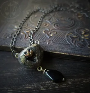 Sacred Heart ~ Scented Amber Vessel Amulet